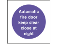 Automatic Fire Door Keep Clear